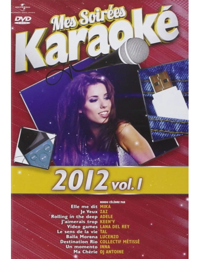 Dvd Mes soirées karaoké 2012 vol.1