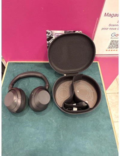 Casque arceau circum-aural sans fil Bluetooth avec réduction de bruit Sony ULT Wear WH-ULT900NH Gris Forêt