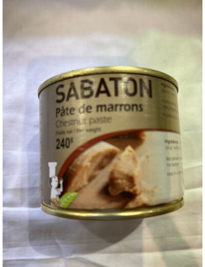 Pâte de marrons Sabaton 240g