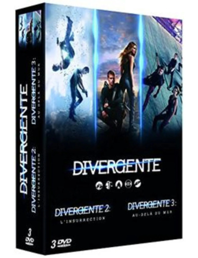 Dvd Coffret divergente : divergente ; divergente 2 - l'insurrection ; divergente 3 - au - delà du mur