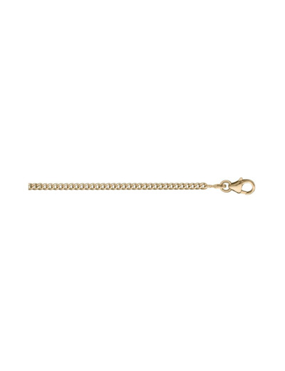 Chaîne gourmette 2.1mm 42cm plaqué or