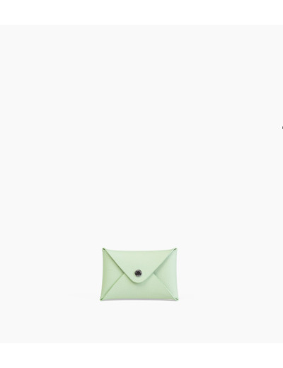 Pochette enveloppe en cuir grainé