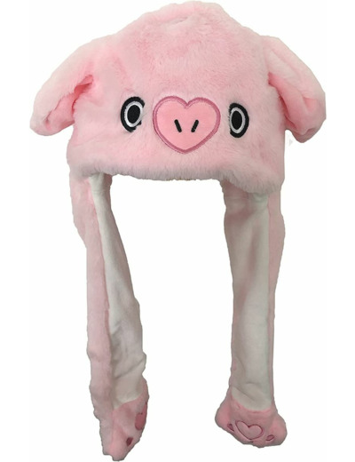 BONNET KAWAII COCHON ROSE