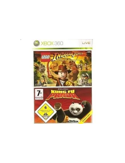 Jeu Xbox360 Double Pack Indiana Jones et Kung Fu Panda