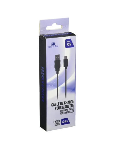 Câble de charge  Freaks and Geeks pour manette PS5 et Xbox séries X/S