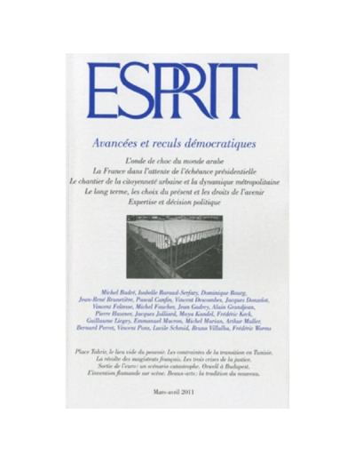 Livre Esprit - Avancées et reculs démocratiques