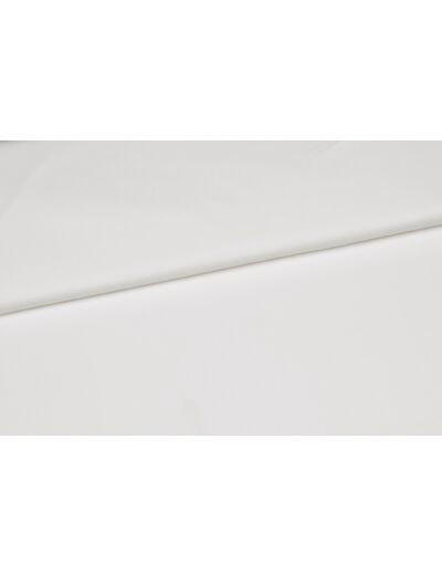 Sélection Coup de coudre - Tissu Popeline de Coton Stretch Uni Couleur Blanc Optique
