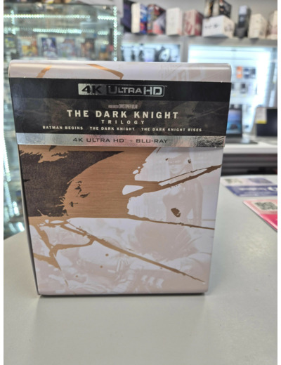 The Dark Knight Trilogy : Batman Begins + The Dark Knight + The Dark Knight Rises - 4K Ultra HD + Blu - ray - Coffret métal + Boîtiers SteelBook®