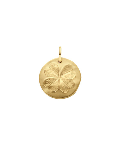 Médaille Arthus Bertrand Trèfle 16mm Or Jaune