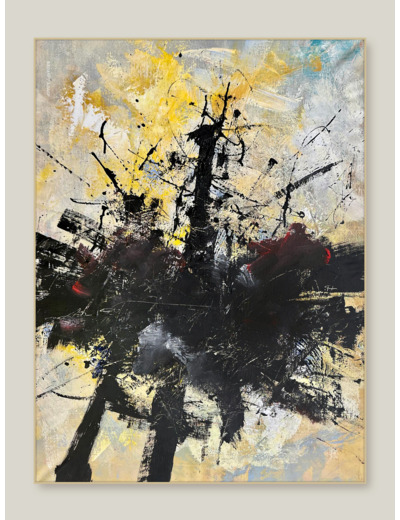 « Solar Black » - Acrylique sur toile - 80x60 cm