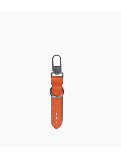 Porte clés en cuir grainé