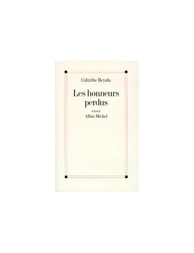 Livre Les honneurs perdus