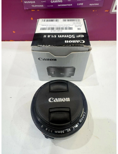 OBJECTIF CANON FIXE 50MM 1:1.8 II EF