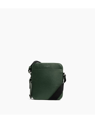 Petite sacoche zippée Emile en cuir grainé