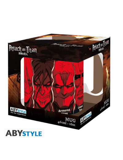 [MUG] ATTACK ON TITAN Mug 460 ml Les Titans