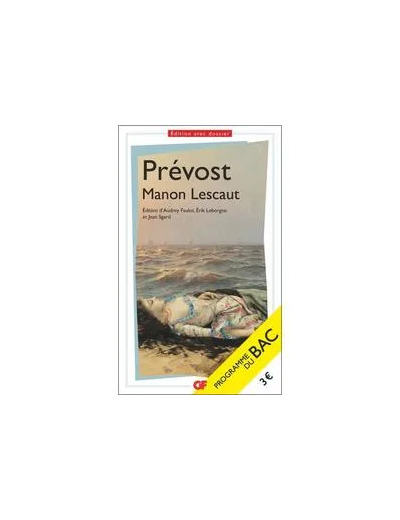 Livre Manon Lescaut - Bac 2025