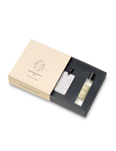 Coffret cadeau 1 plaque en céramique + 1 brume parfumée 15 ml : Bergamotto di Calabria - Ivory