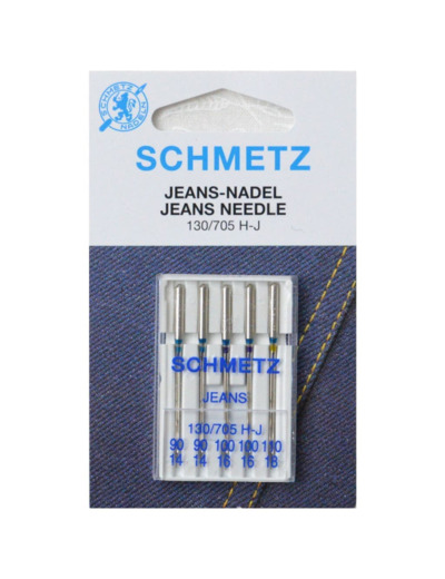 Schmetz - Set 5 Aiguilles Jeans Denim Assorties