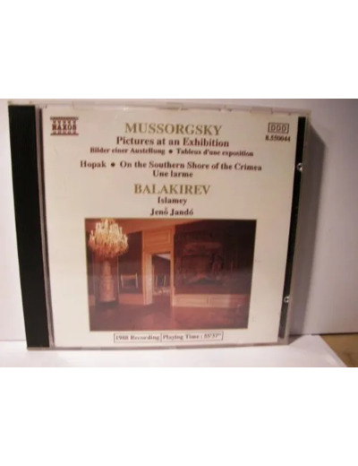 Cd Modest Mussorgsky - Pictures At An Exhibition - Hopak - On The Southern Shore Of The Crimea - Une Larme / Islamey (1988)