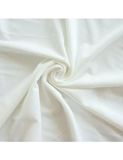 Sélection Coup de coudre - Tissu Doublure de Maillot de Bain Uni Couleur Blanc Cassé