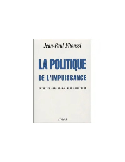 Livre La politique de l'impuissance