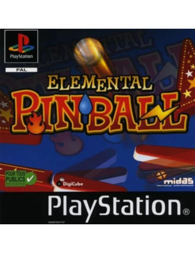 Jeu PS1 Elemental Pinball PS1