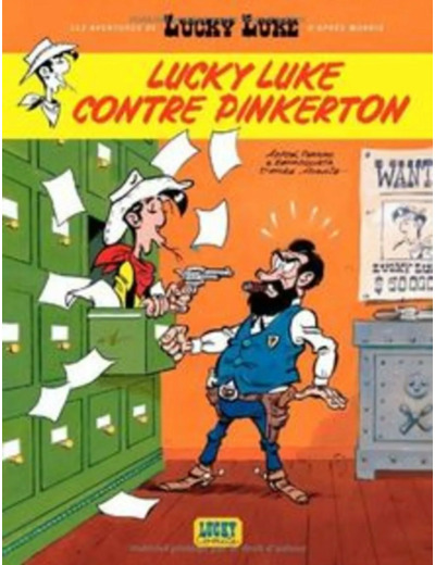 Livre Les Aventures De Lucky Luke D'après Morris Tome 4 - Lucky Luke Contre Pinkerton