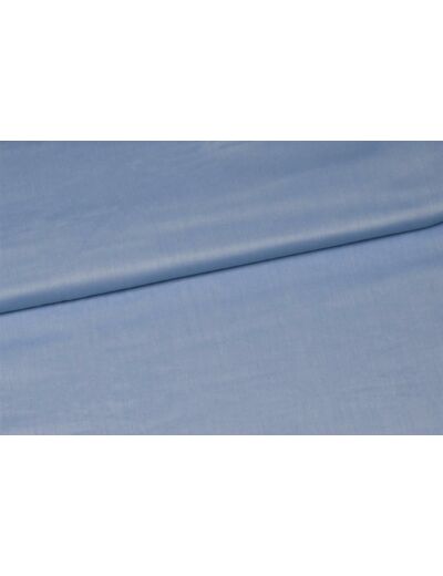 Sélection Coup de Coudre - Tissu Fil à fil Coton Chemise Uni Couleur Bleu Clair