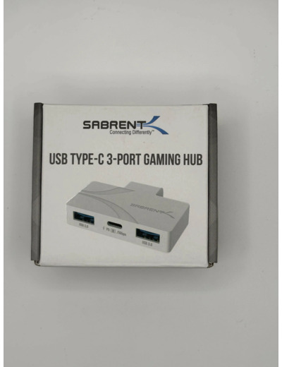 SABRENT Hub de Gaming USB Type-C 3 Ports pour ASUS ROG Ally - Léger, Portable, Plug and Play, Charge PD3.0, Ports USB-A et USB-C, Compatible avec Windows, macOS, Linux (HB-ROAY)
