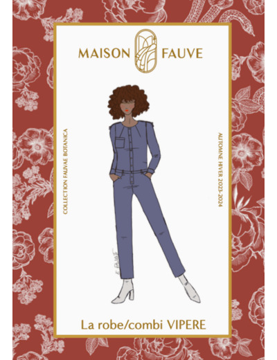 Maison Fauve - Patron Couture Combinaison ou Robe "Vipère" du 34 au 52