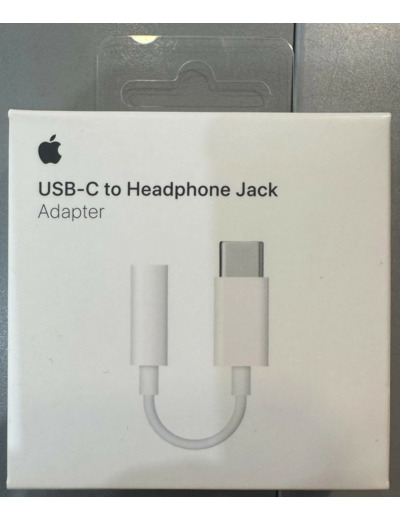 Apple USB - C to 3.5 mm Headphone Jack Adapter - USB - C vers adaptateur de prise casque - 24 pin USB - C mâle pour mini - phone stereo 3.5 mm femelle