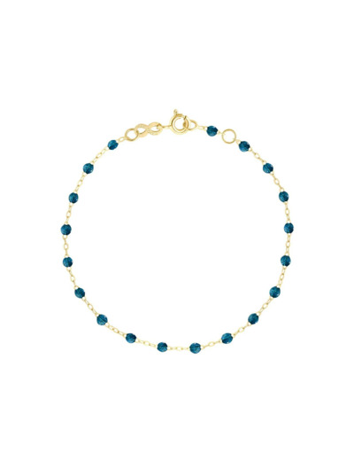 Bracelet Gigi Clozeau Classique en or jaune et résine jungle, 17cm