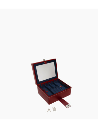 Boîte à bijoux moyen modèle en cuir