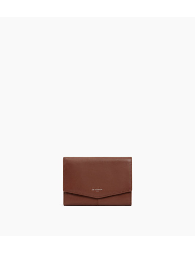 Portefeuille moyen modèle Charlotte en cuir lisse