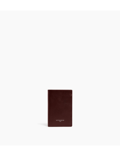 Petit porte cartes Lucien en cuir huilé