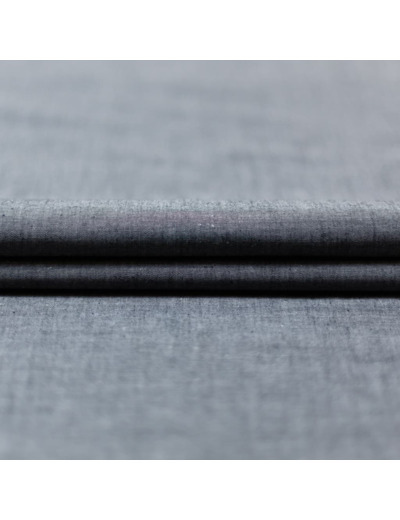 Sélection Coup de coudre - Tissu Coton Fil à Fil Uni Couleur Gris Anthracite