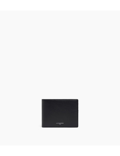 Portefeuille zippé horizontal Emile en cuir grainé