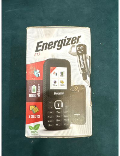 Téléphone portable ENERGIZER 2G double SIM noir E13