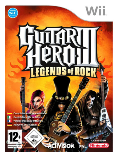 Jeu Wii Guitar Hero Iii: Legends Of Rock Guitare