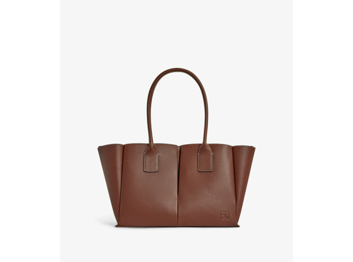 Grand sac cabas Elena en cuir grainé