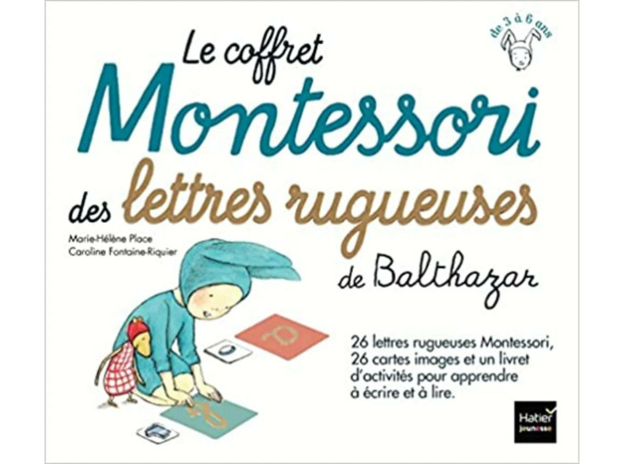 Livre Le coffret Montessori des lettres rugueuses de Balthazar