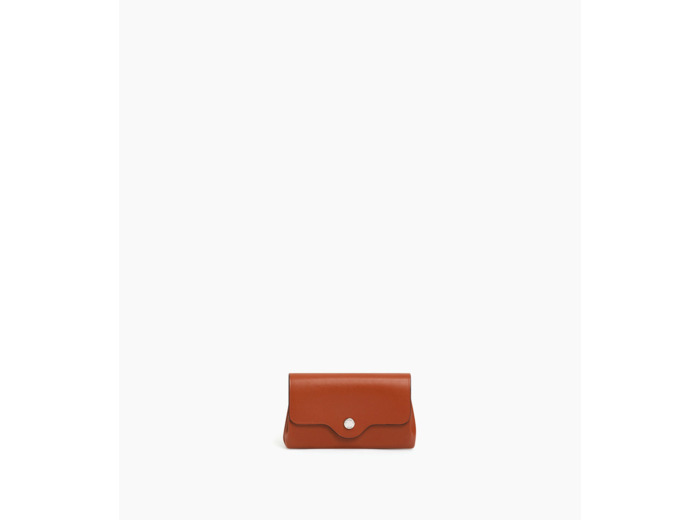 Porte monnaie Sans couture en cuir lisse