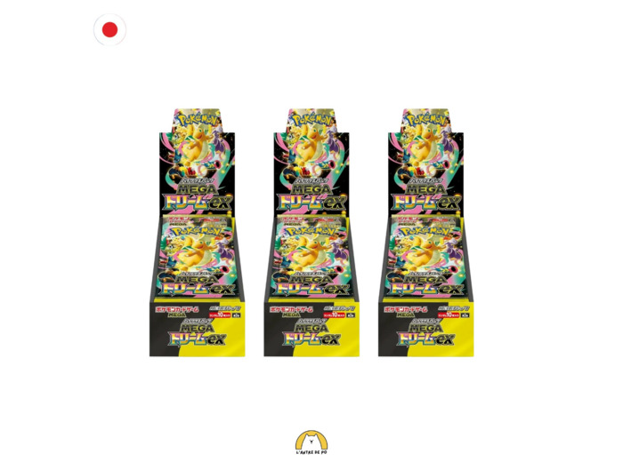 Lot de 3 displays Pokémon M2A Mega Dream EX (JAP)