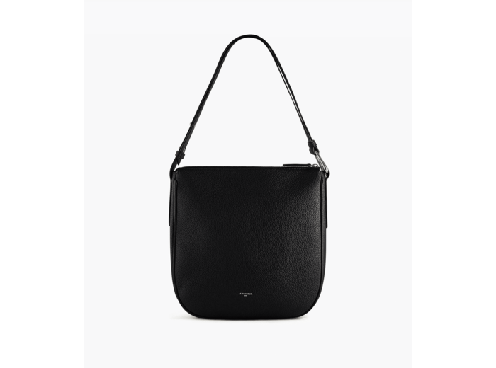 Sac hobo moyen modèle Madeleine en cuir de taurillon grainé