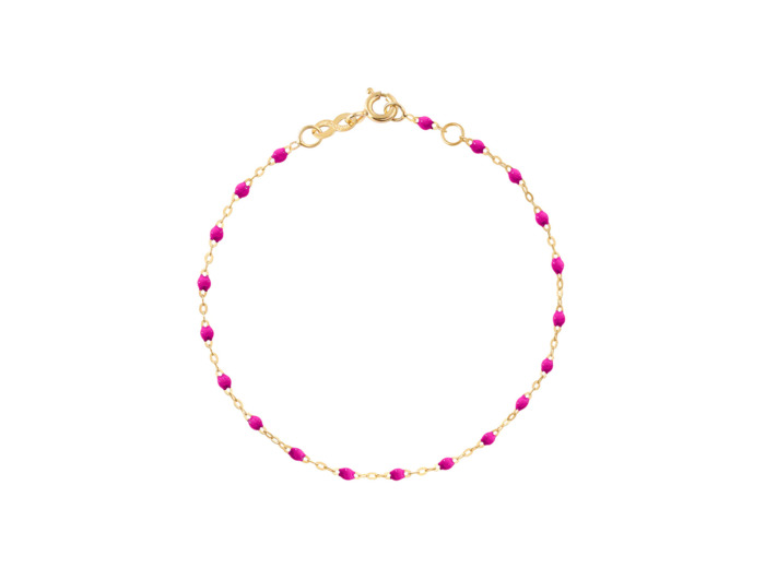 Bracelet Gigi Clozeau Classique en or jaune et résine bonbon, 17cm
