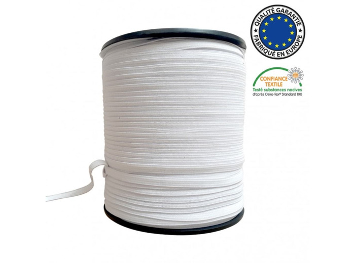 Sélection Coup de coudre - Élastique Pour Masques Coloris Blanc (7 mm)