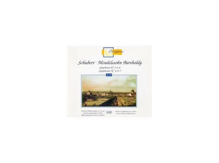 Cd Symphonies 5 ET 8 Schubert - 4 et 5 de Mendelssohn