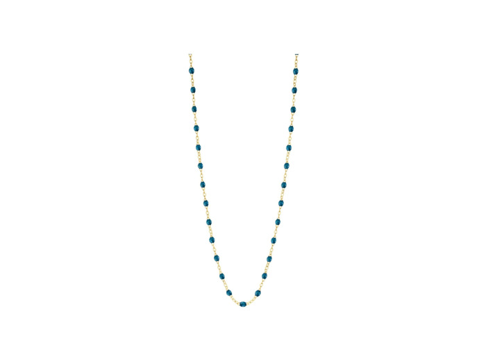 Collier Gigi Clozeau Classique en or jaune et résine jungle, 45cm