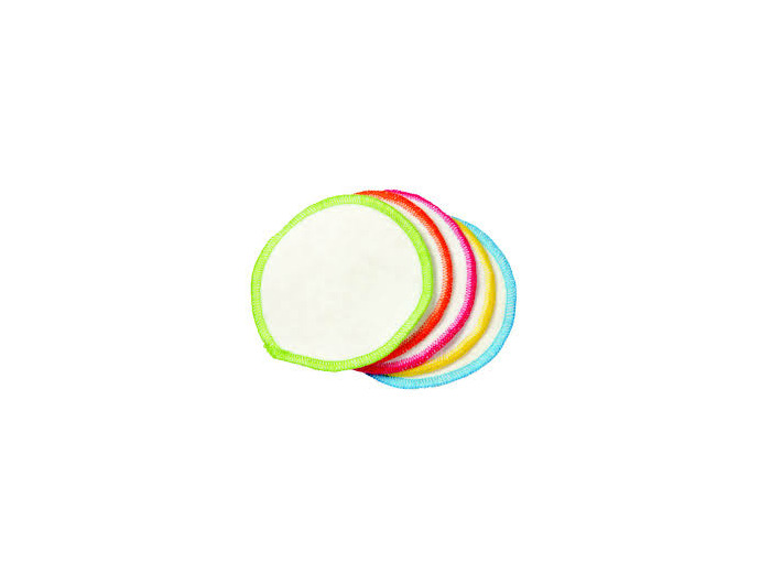 Disque démaquillant couleur