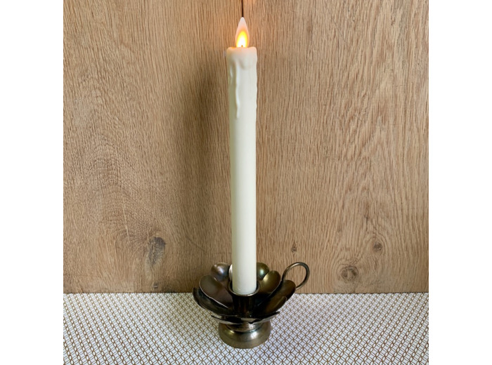 Bougie Chandelle Led Rétro avec des coulures de cire